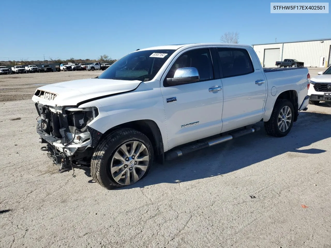 2014 Toyota Tundra Crewmax Limited VIN: 5TFHW5F17EX402501 Lot: 80952164