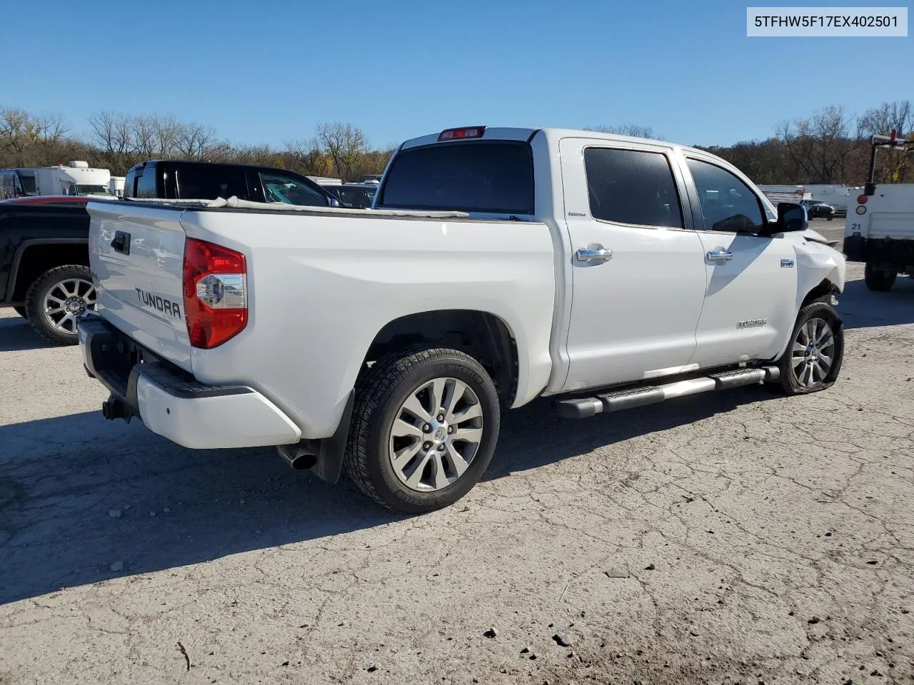 2014 Toyota Tundra Crewmax Limited VIN: 5TFHW5F17EX402501 Lot: 80952164