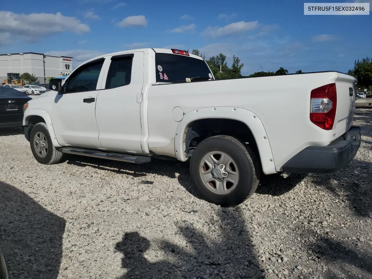 2014 Toyota Tundra Double Cab Sr VIN: 5TFRU5F15EX032496 Lot: 81080424