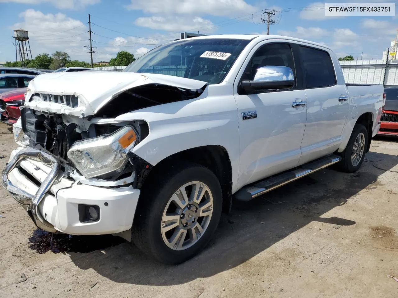 2015 Toyota Tundra Crewmax 1794 VIN: 5TFAW5F15FX433751 Lot: 57875794