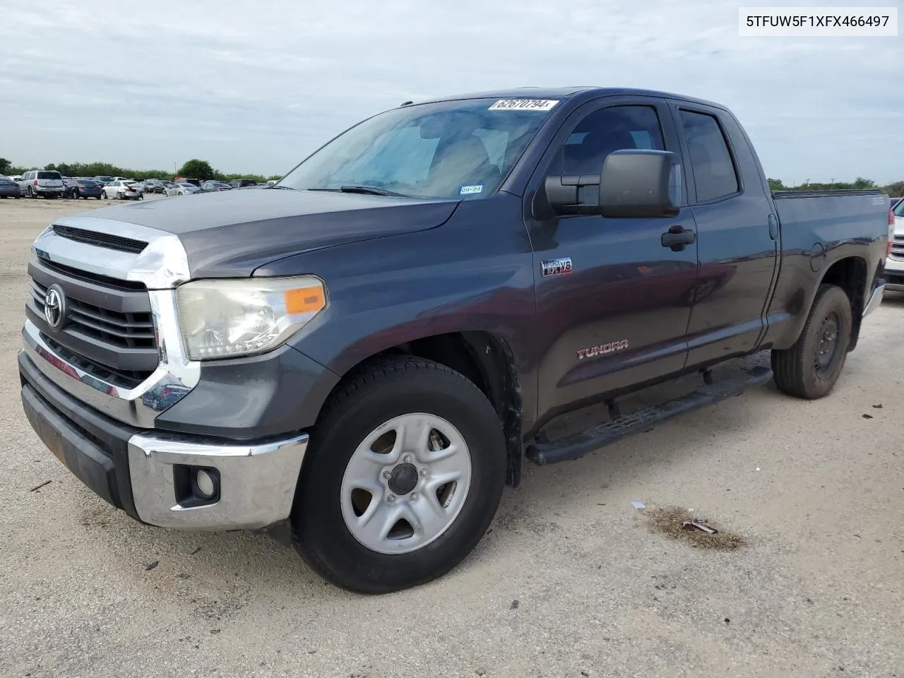 2015 Toyota Tundra Double Cab Sr/Sr5 VIN: 5TFUW5F1XFX466497 Lot: 62670794