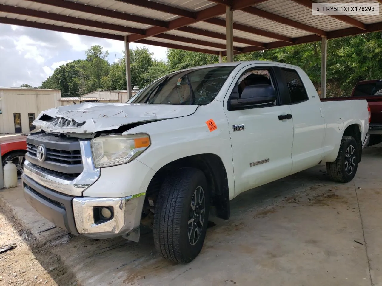 2015 Toyota Tundra Double Cab Sr VIN: 5TFRY5F1XFX178298 Lot: 65665834