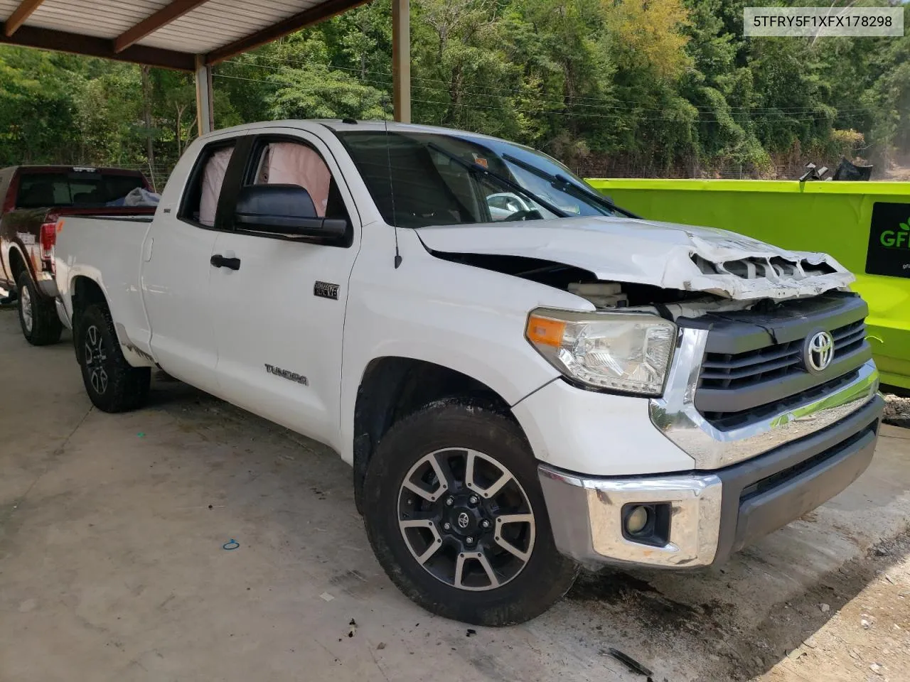 2015 Toyota Tundra Double Cab Sr VIN: 5TFRY5F1XFX178298 Lot: 65665834