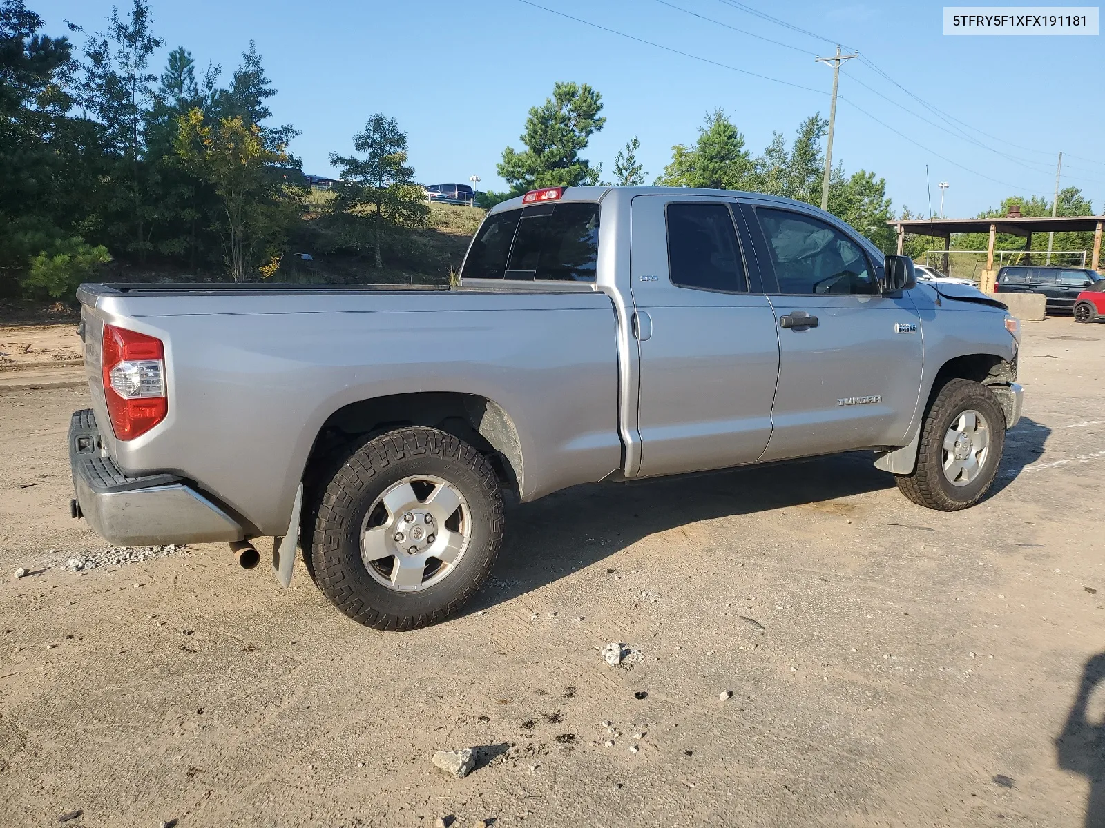 2015 Toyota Tundra Double Cab Sr VIN: 5TFRY5F1XFX191181 Lot: 68385554