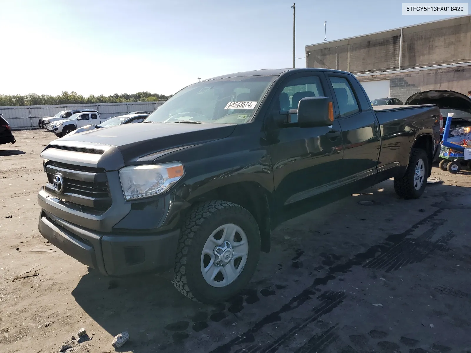 2015 Toyota Tundra Double Cab Sr VIN: 5TFCY5F13FX018429 Lot: 68543574