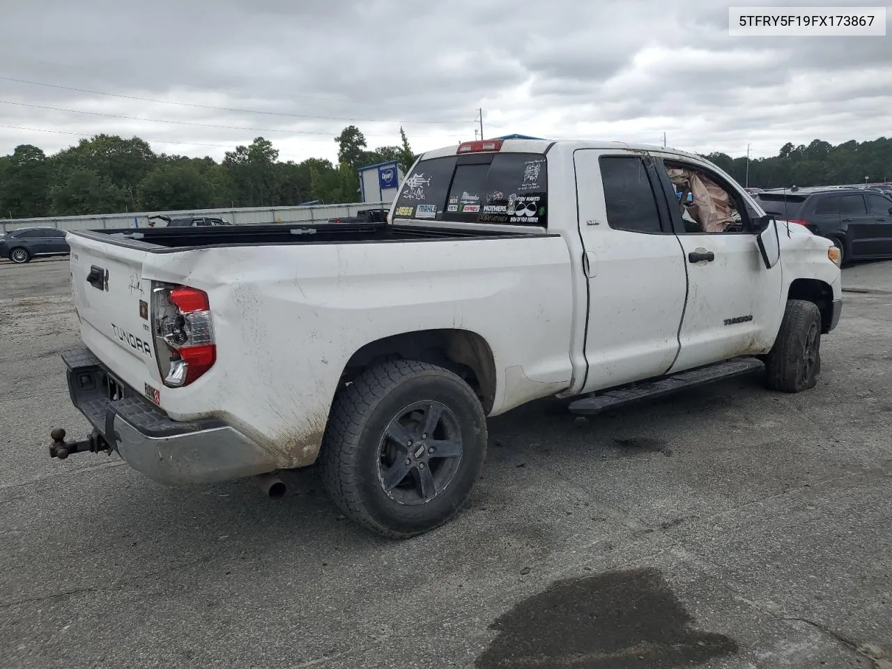 2015 Toyota Tundra Double Cab Sr VIN: 5TFRY5F19FX173867 Lot: 70412094