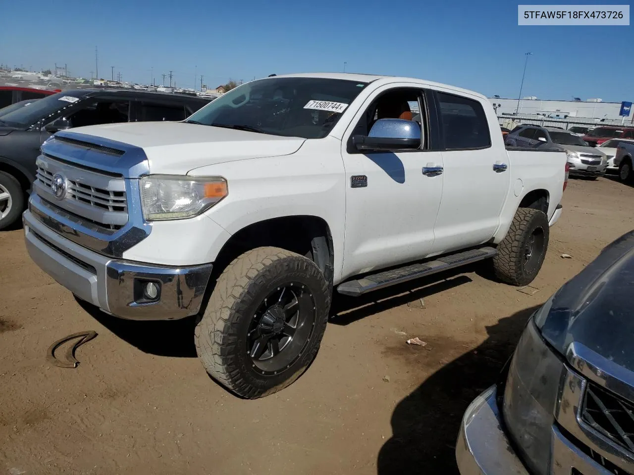 2015 Toyota Tundra Crewmax 1794 VIN: 5TFAW5F18FX473726 Lot: 71500744