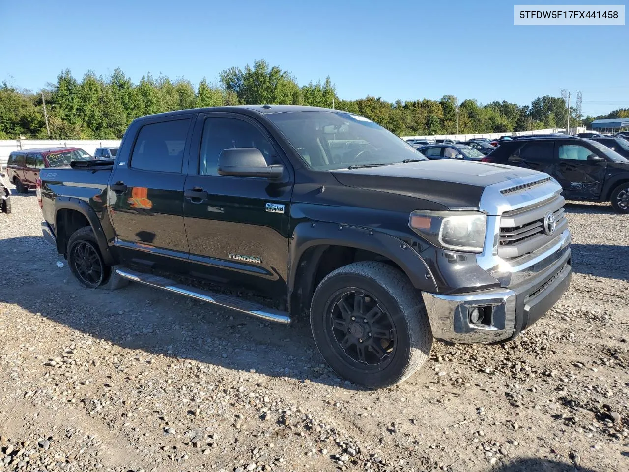 2015 Toyota Tundra Crewmax Sr5 VIN: 5TFDW5F17FX441458 Lot: 72809264