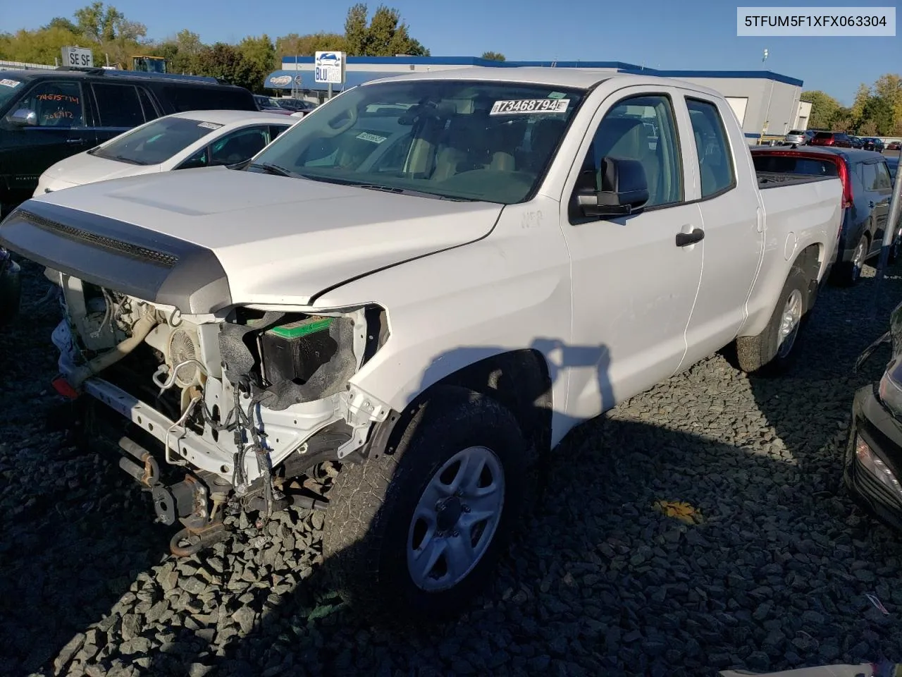 2015 Toyota Tundra Double Cab Sr VIN: 5TFUM5F1XFX063304 Lot: 73468794