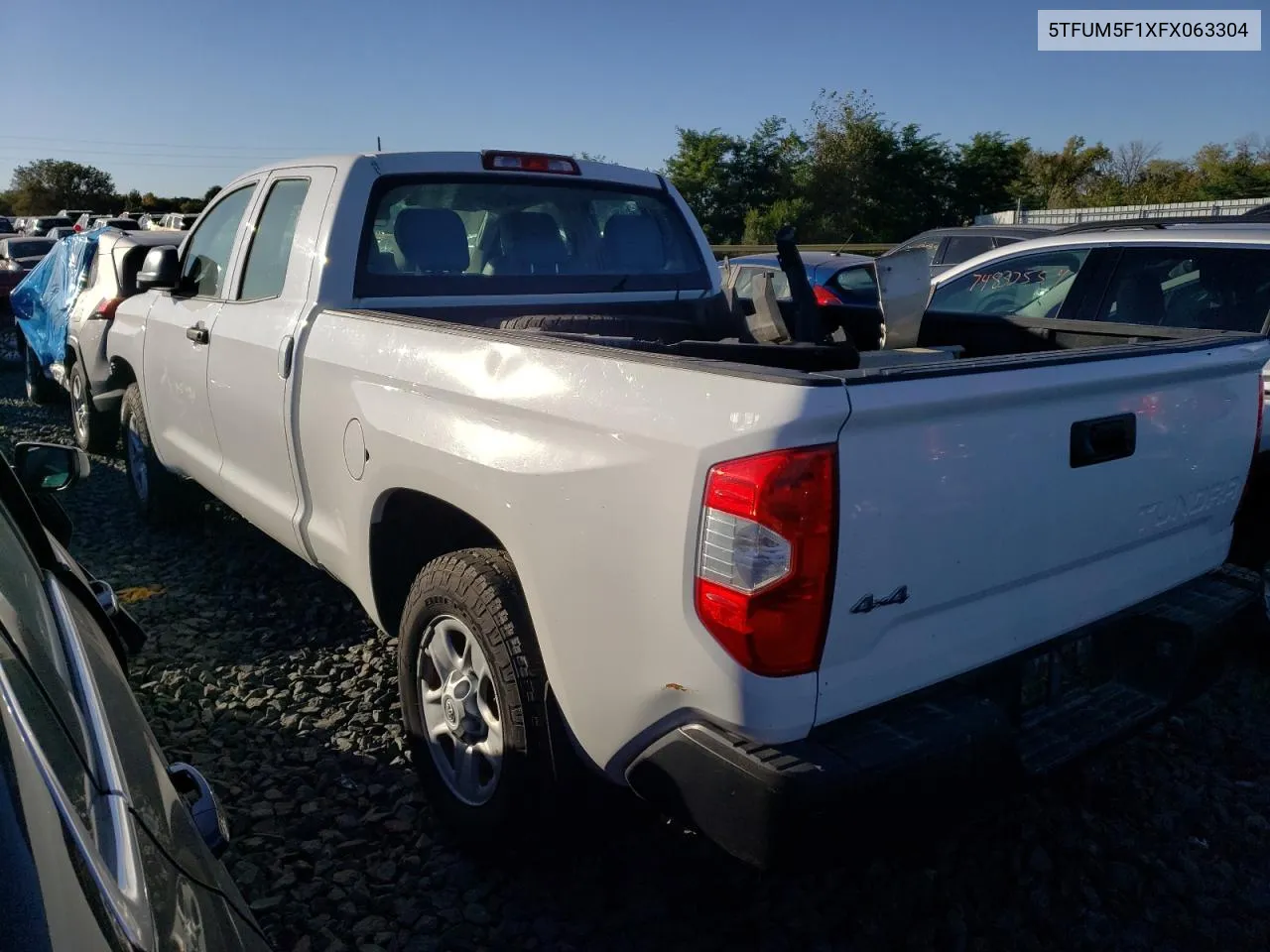 5TFUM5F1XFX063304 2015 Toyota Tundra Double Cab Sr