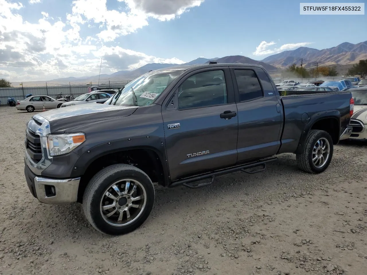 2015 Toyota Tundra Double Cab Sr VIN: 5TFUW5F18FX455322 Lot: 74721394