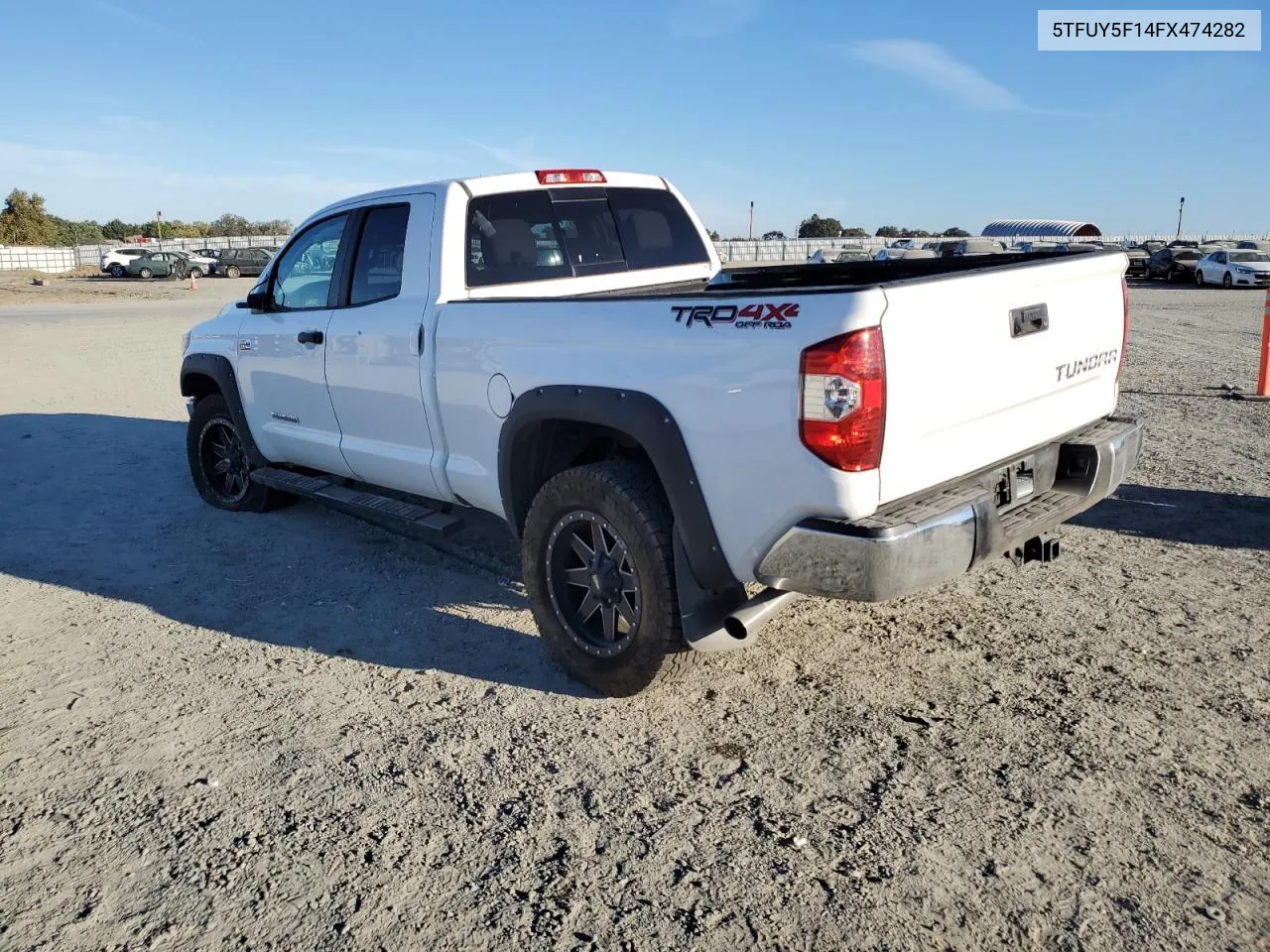 5TFUY5F14FX474282 2015 Toyota Tundra Double Cab Sr