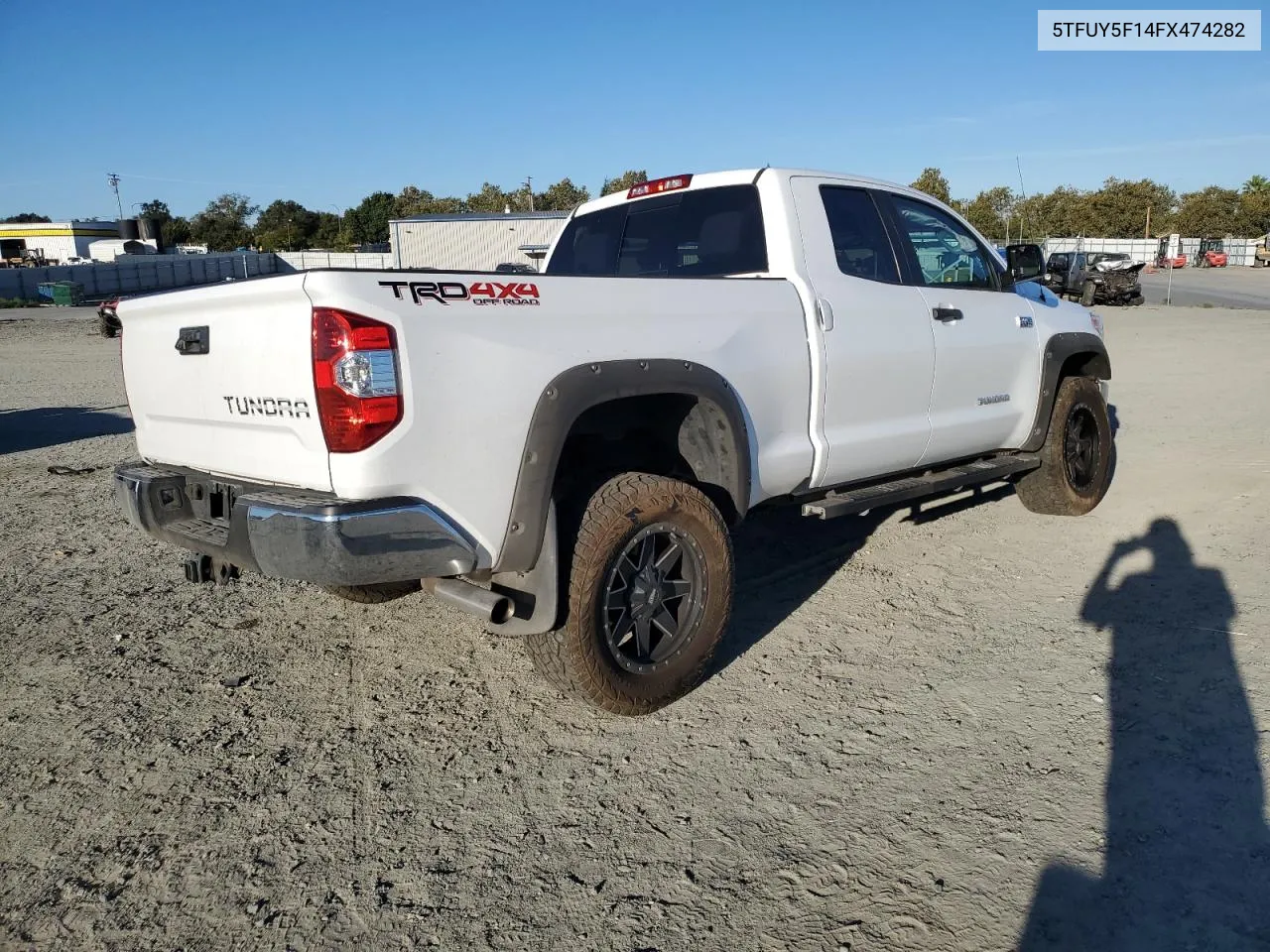 2015 Toyota Tundra Double Cab Sr VIN: 5TFUY5F14FX474282 Lot: 74935174