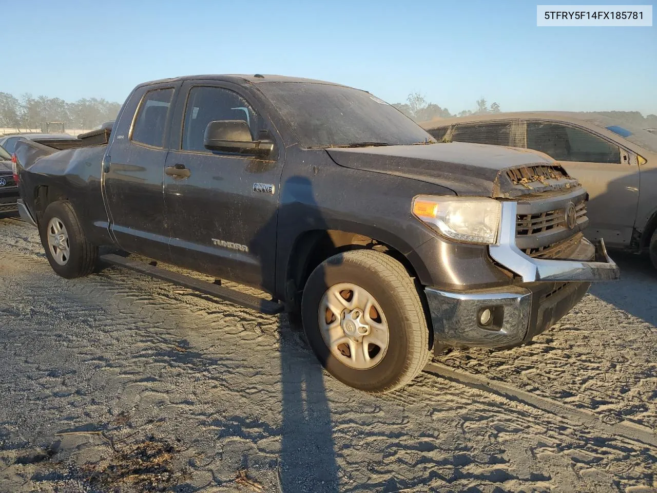 2015 Toyota Tundra Double Cab Sr VIN: 5TFRY5F14FX185781 Lot: 75128434