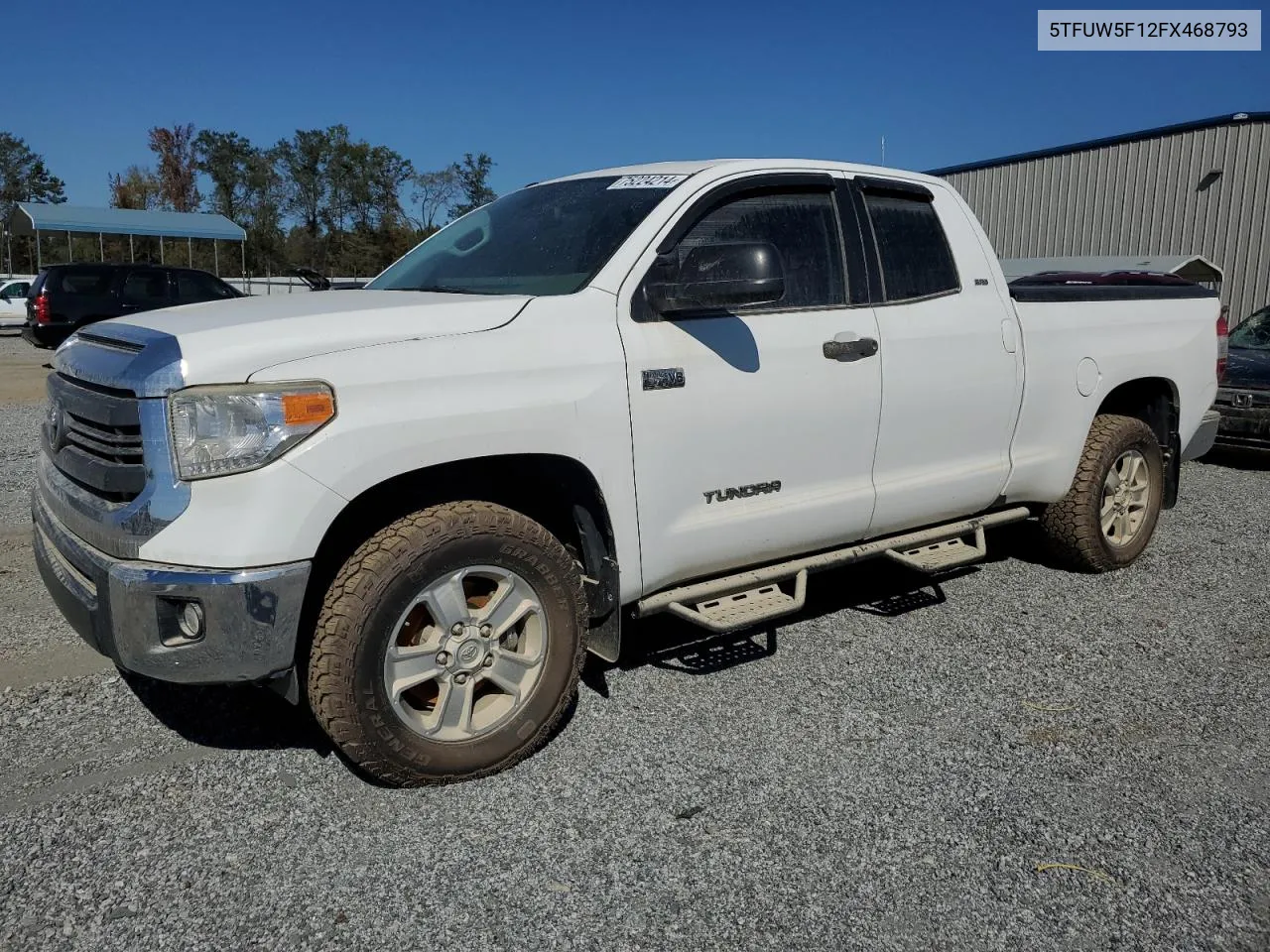 2015 Toyota Tundra Double Cab Sr VIN: 5TFUW5F12FX468793 Lot: 75224214