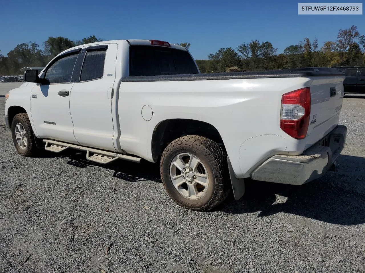 2015 Toyota Tundra Double Cab Sr VIN: 5TFUW5F12FX468793 Lot: 75224214