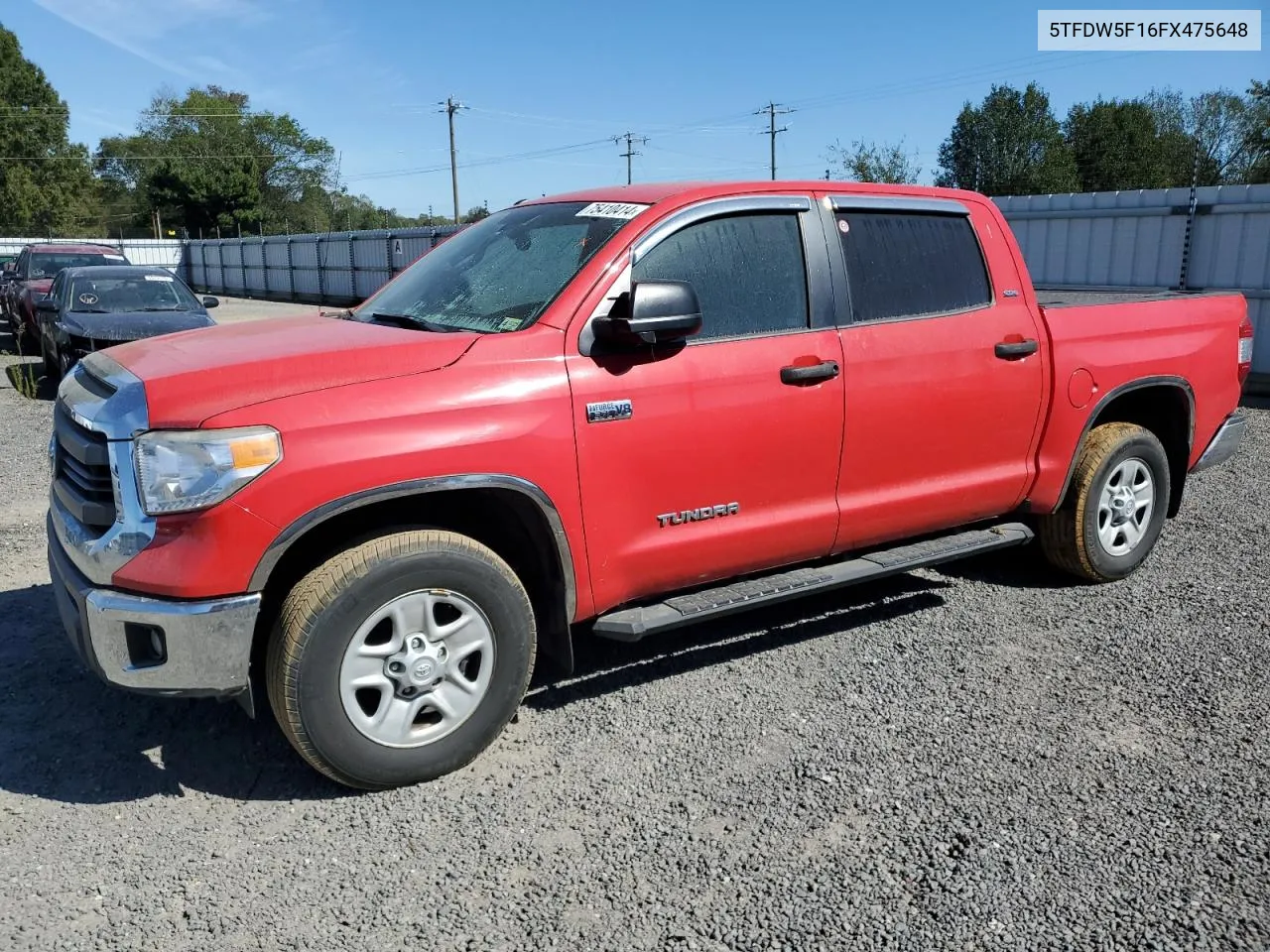 5TFDW5F16FX475648 2015 Toyota Tundra Crewmax Sr5