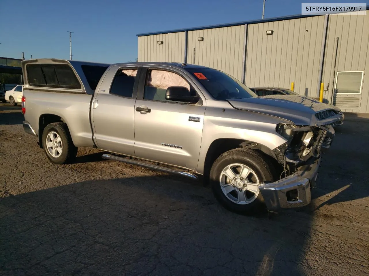 2015 Toyota Tundra Double Cab Sr VIN: 5TFRY5F16FX179917 Lot: 75482644