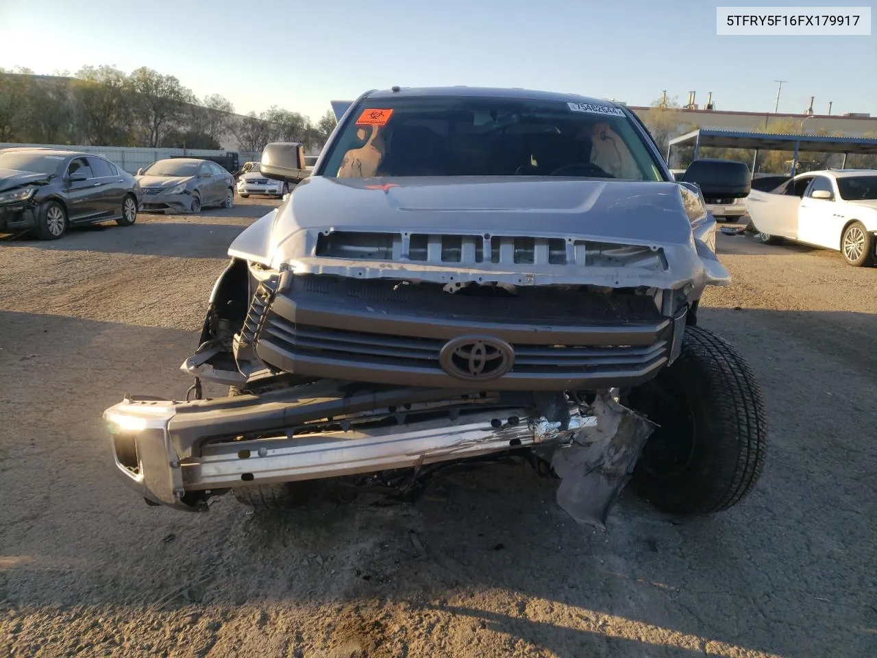 2015 Toyota Tundra Double Cab Sr VIN: 5TFRY5F16FX179917 Lot: 75482644