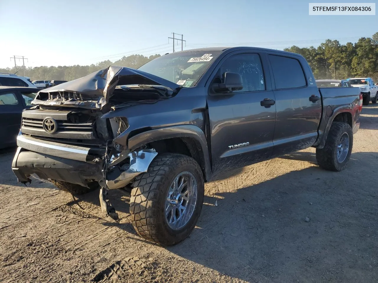 2015 Toyota Tundra Crewmax Sr5 VIN: 5TFEM5F13FX084306 Lot: 75626494