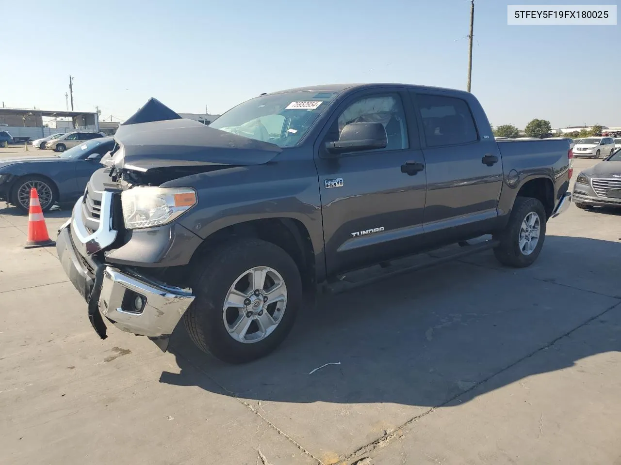 2015 Toyota Tundra Crewmax Sr5 VIN: 5TFEY5F19FX180025 Lot: 75952954