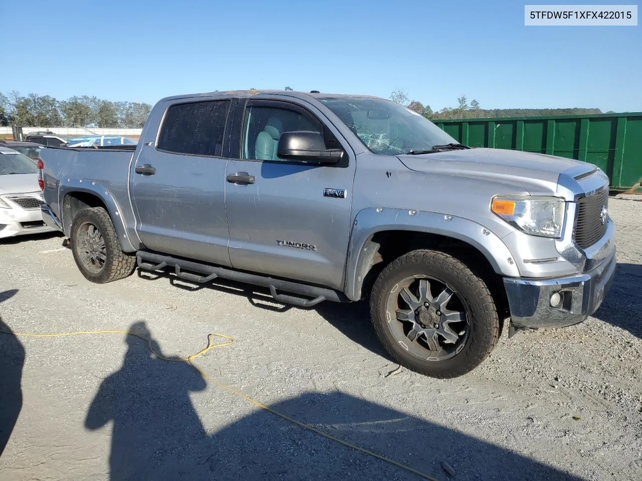 2015 Toyota Tundra Crewmax Sr5 VIN: 5TFDW5F1XFX422015 Lot: 76141004