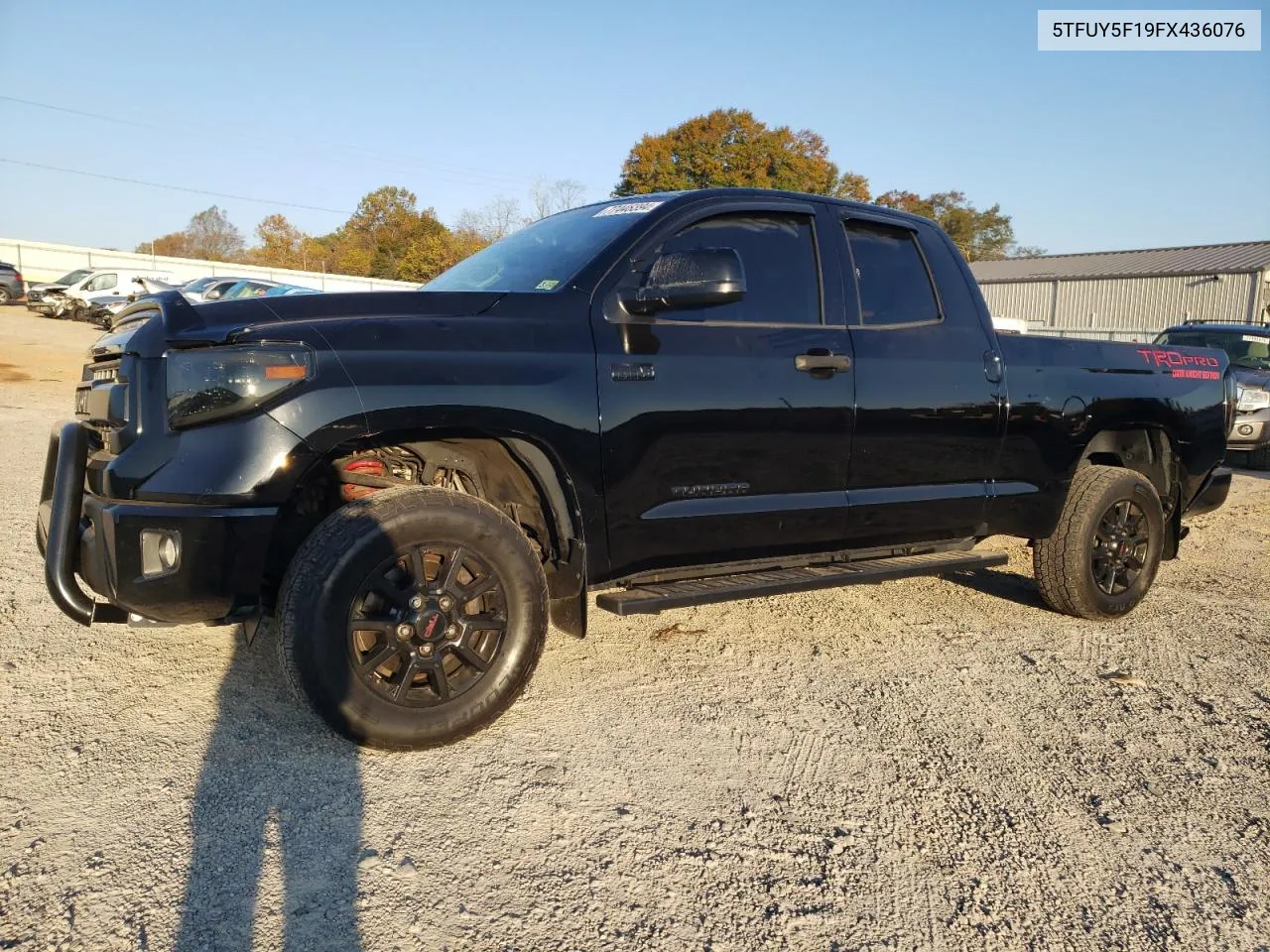 2015 Toyota Tundra Double Cab Sr VIN: 5TFUY5F19FX436076 Lot: 77446394