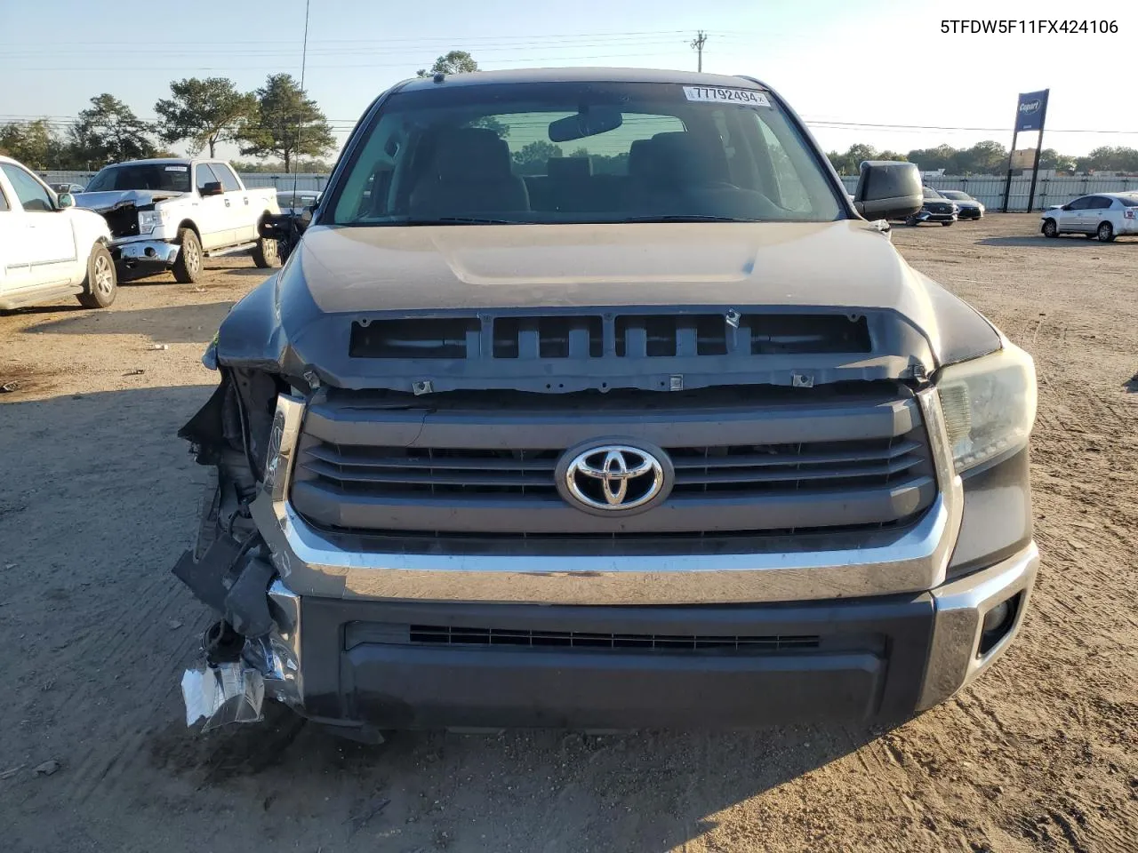 2015 Toyota Tundra Crewmax Sr5 VIN: 5TFDW5F11FX424106 Lot: 77792494