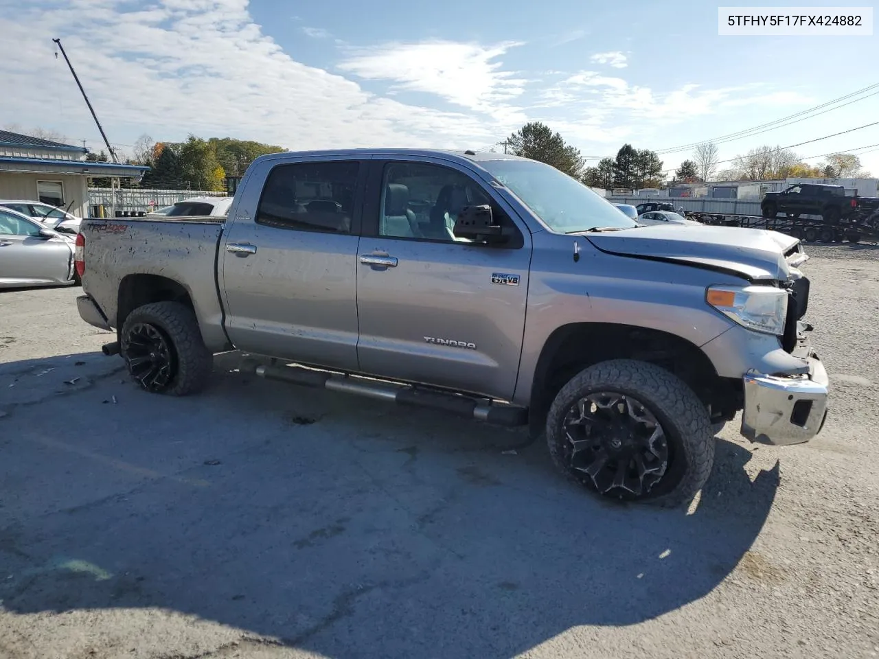 2015 Toyota Tundra Crewmax Limited VIN: 5TFHY5F17FX424882 Lot: 77829134