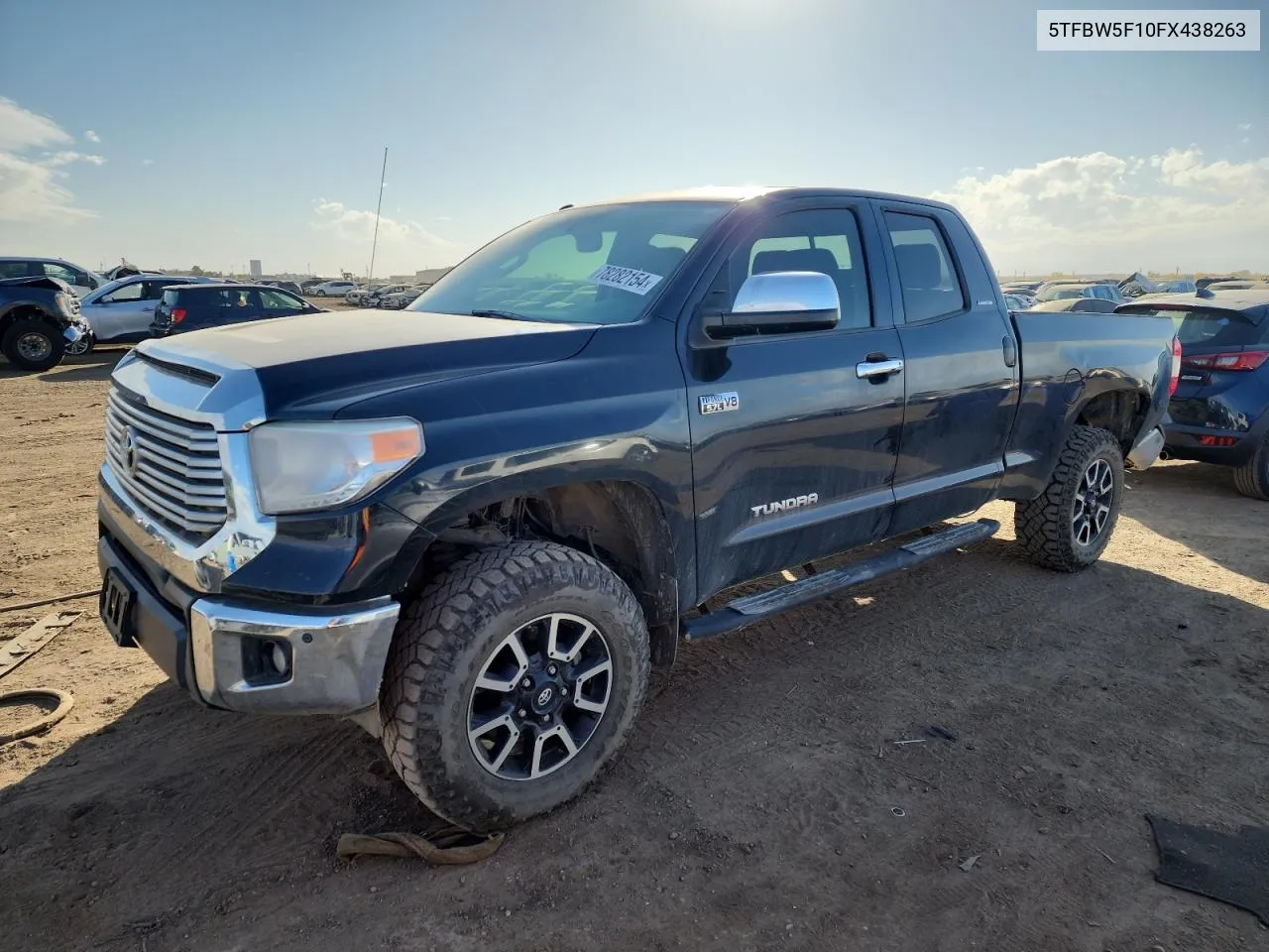 2015 Toyota Tundra Double Cab Limited VIN: 5TFBW5F10FX438263 Lot: 78282154