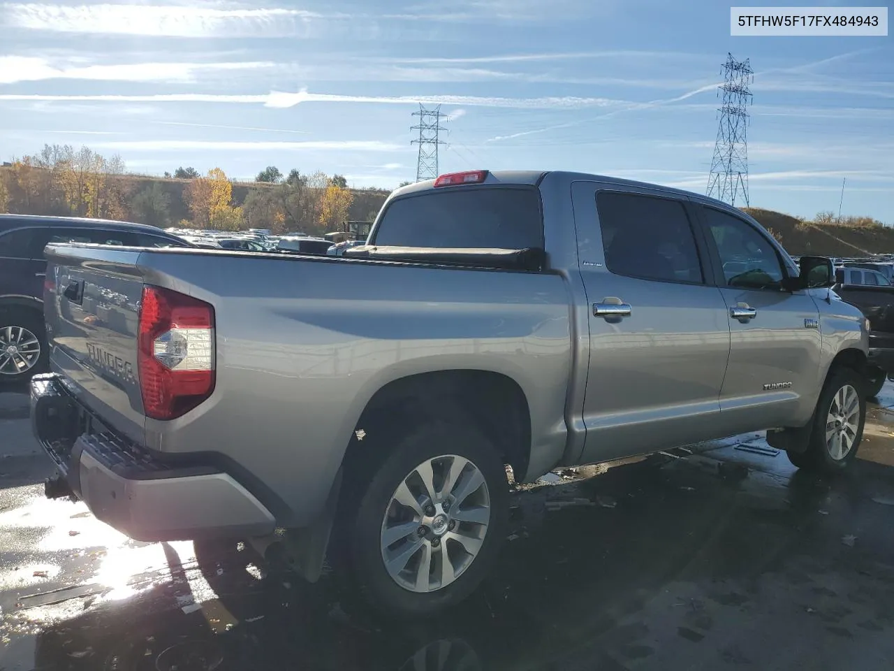 2015 Toyota Tundra Crewmax Limited VIN: 5TFHW5F17FX484943 Lot: 78307444