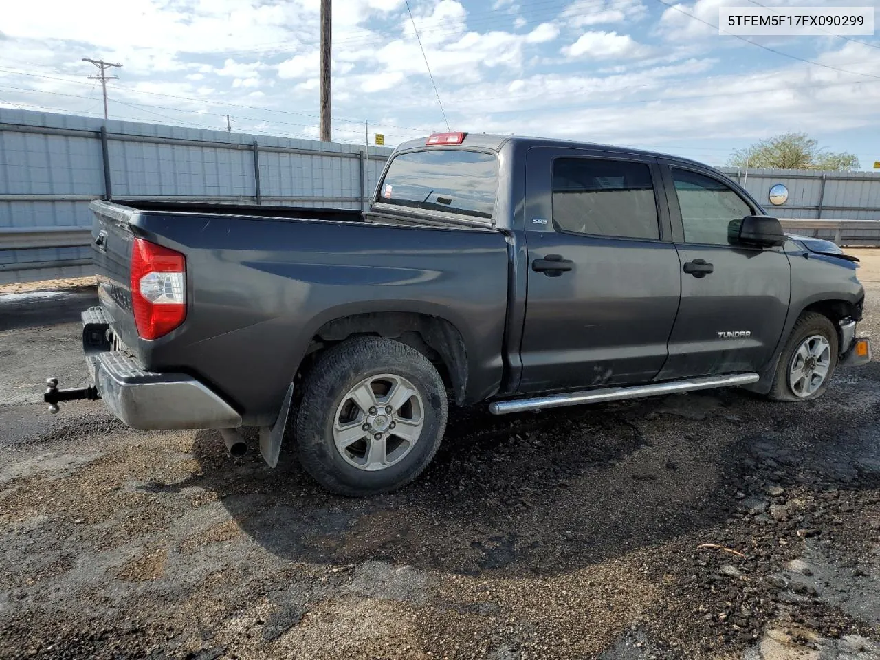 2015 Toyota Tundra Crewmax Sr5 VIN: 5TFEM5F17FX090299 Lot: 78706974