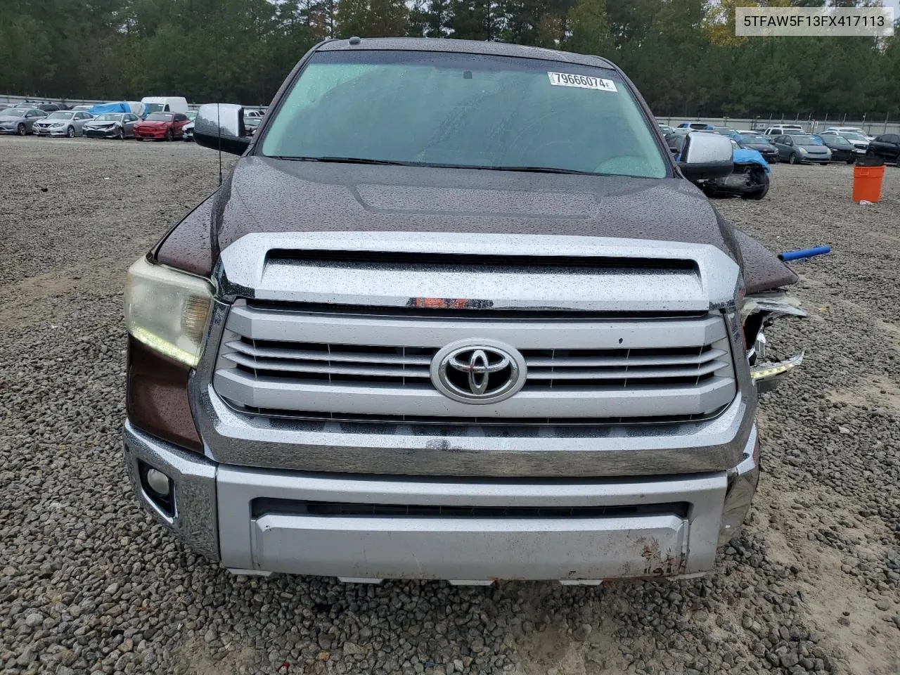 2015 Toyota Tundra Crewmax 1794 VIN: 5TFAW5F13FX417113 Lot: 79666074