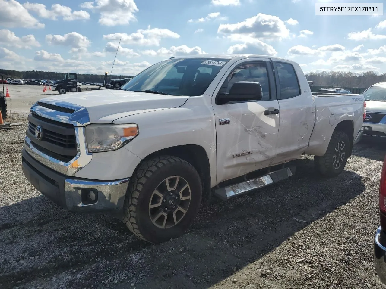 2015 Toyota Tundra Double Cab Sr VIN: 5TFRY5F17FX178811 Lot: 79971764