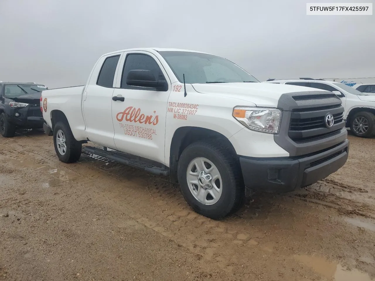 2015 Toyota Tundra Double Cab Sr VIN: 5TFUW5F17FX425597 Lot: 80061824