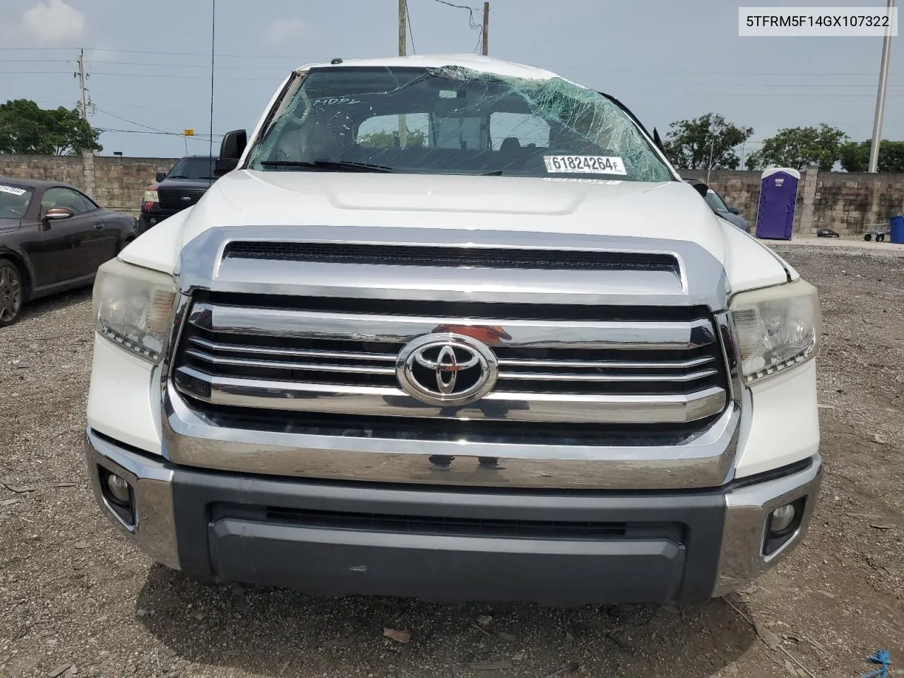 2016 Toyota Tundra Double Cab Sr/Sr5 VIN: 5TFRM5F14GX107322 Lot: 61824264