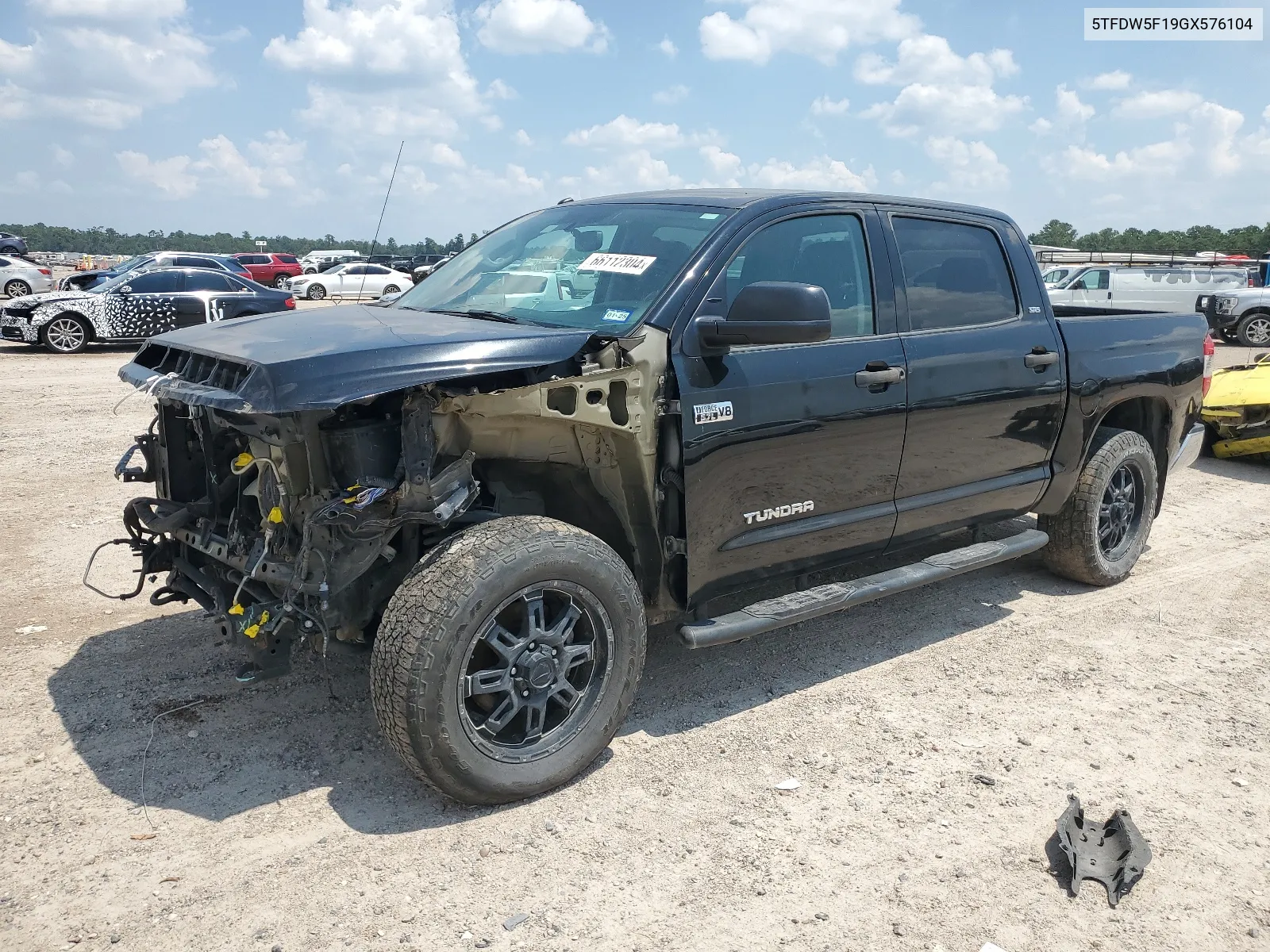 2016 Toyota Tundra Crewmax Sr5 VIN: 5TFDW5F19GX576104 Lot: 66112304