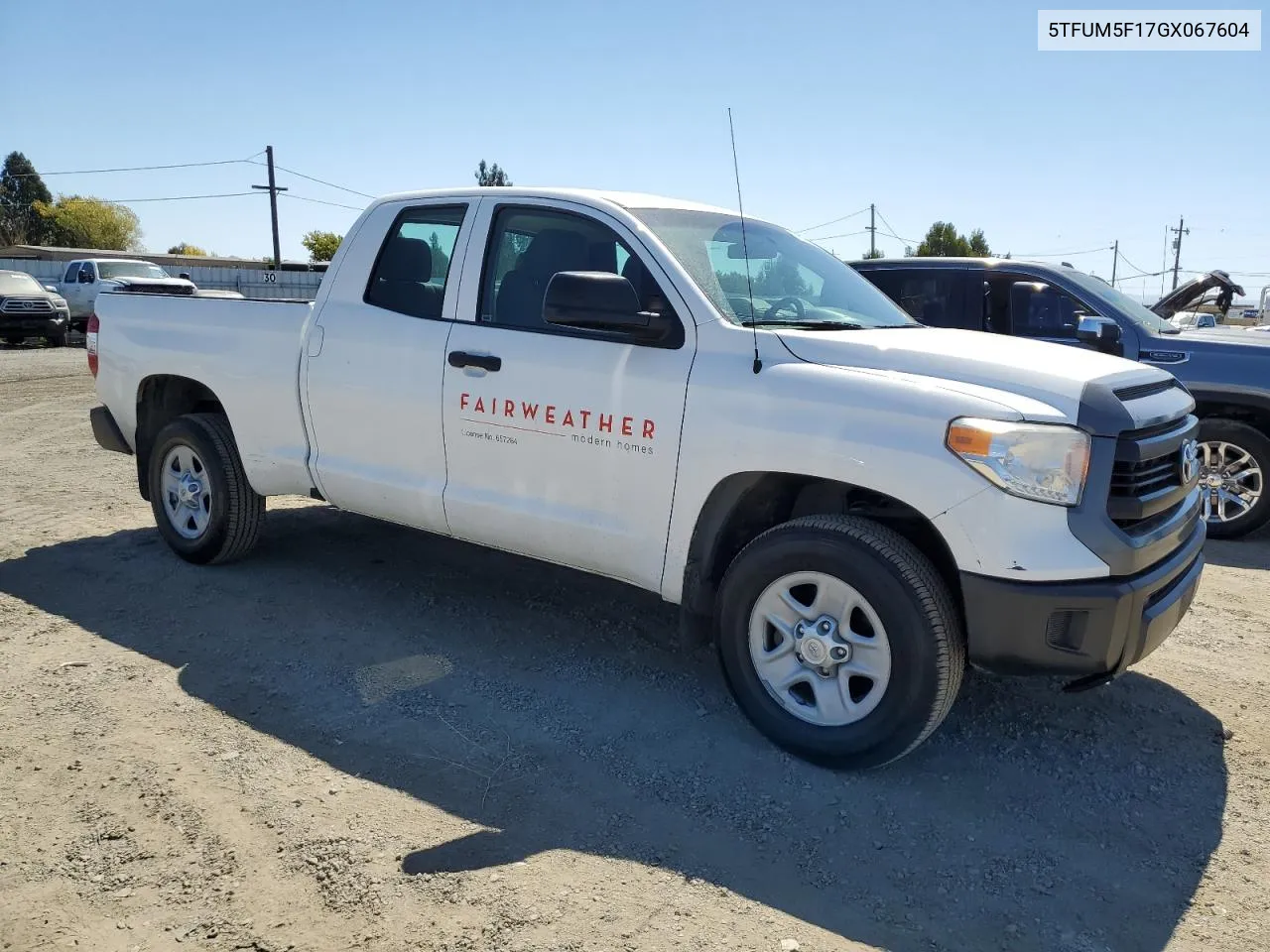 2016 Toyota Tundra Double Cab Sr VIN: 5TFUM5F17GX067604 Lot: 68944284