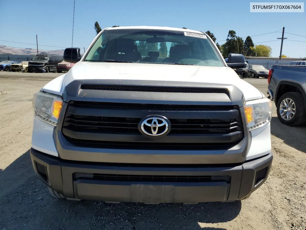 2016 Toyota Tundra Double Cab Sr VIN: 5TFUM5F17GX067604 Lot: 68944284