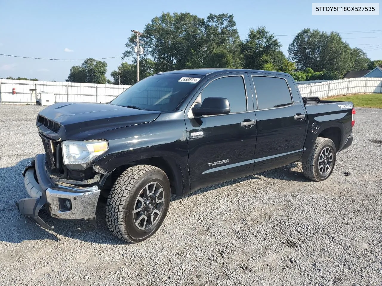 2016 Toyota Tundra Crewmax Sr5 VIN: 5TFDY5F18GX527535 Lot: 69385324