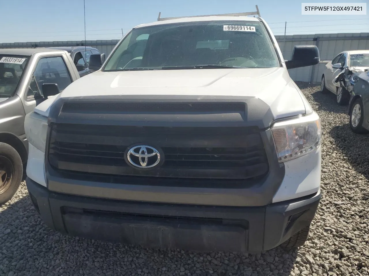 2016 Toyota Tundra Sr VIN: 5TFPW5F12GX497421 Lot: 69669114