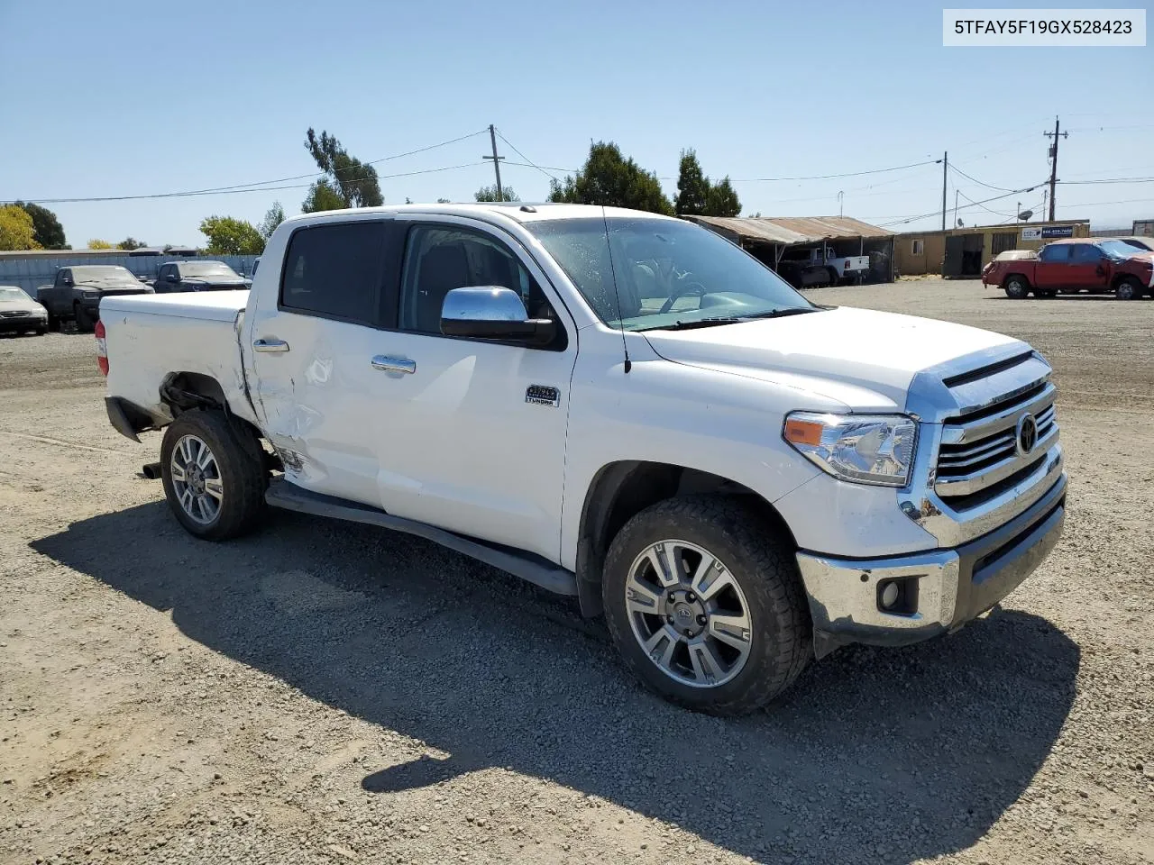 2016 Toyota Tundra Crewmax 1794 VIN: 5TFAY5F19GX528423 Lot: 69689774