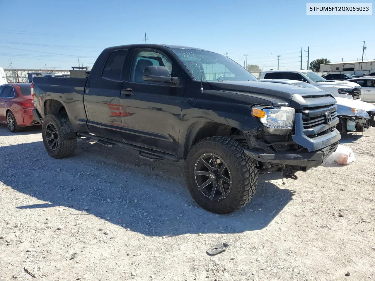 2016 Toyota Tundra Double Cab Sr VIN: 5TFUM5F12GX065033 Lot: 70309084