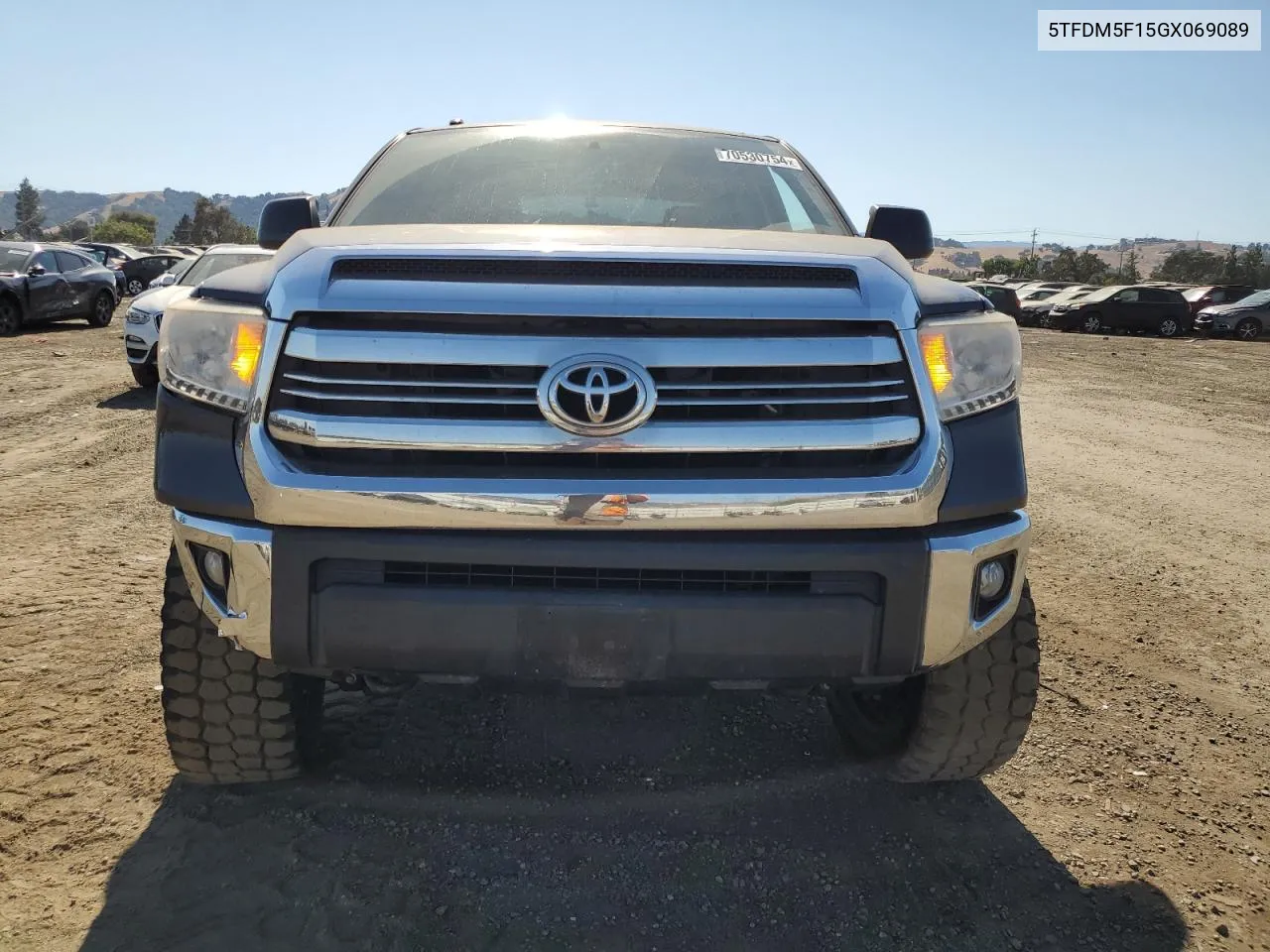 2016 Toyota Tundra Crewmax Sr5 VIN: 5TFDM5F15GX069089 Lot: 70530754