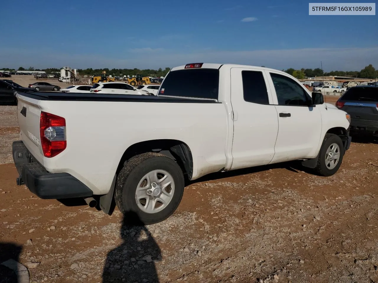 5TFRM5F16GX105989 2016 Toyota Tundra Double Cab Sr