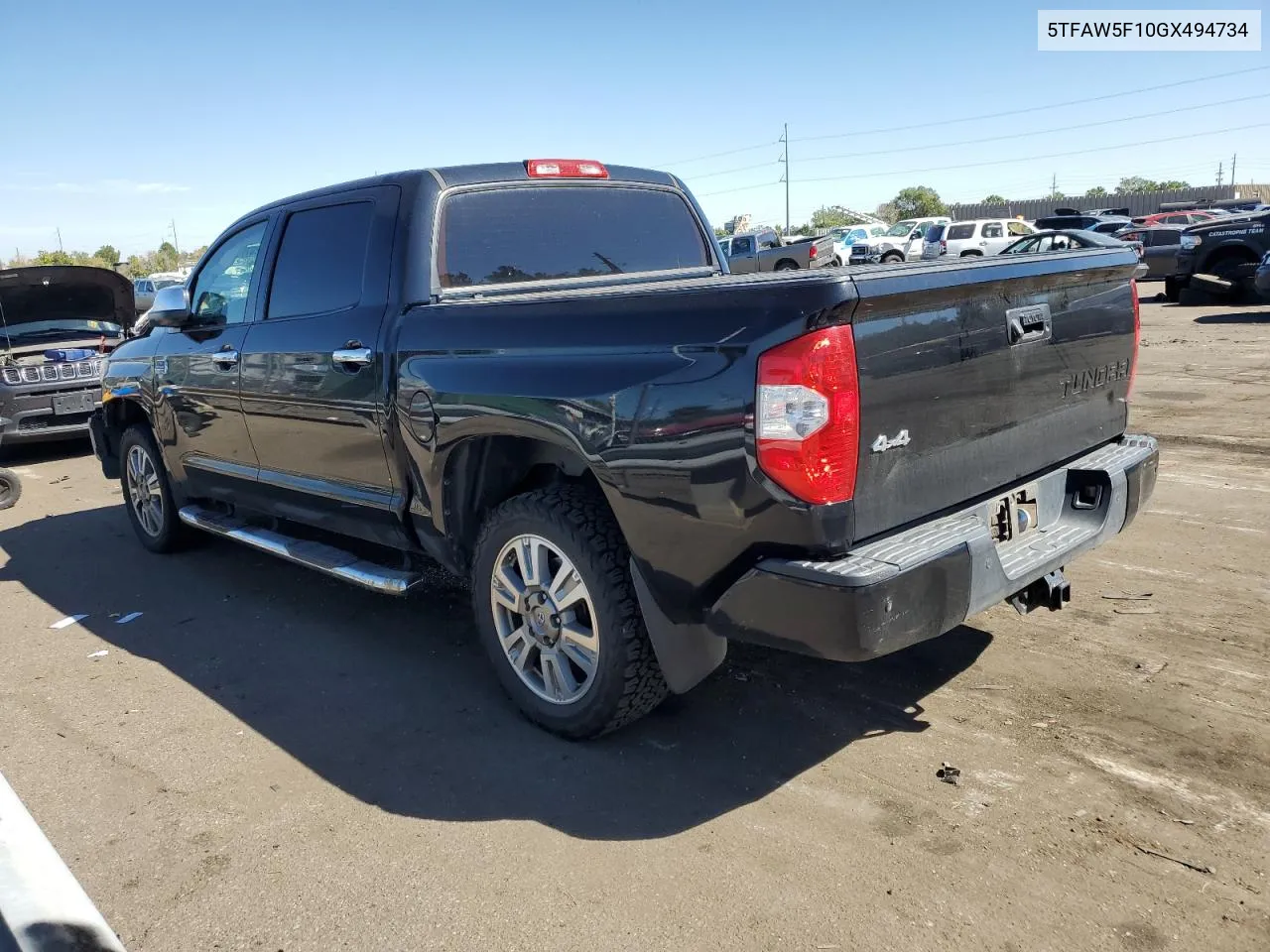 2016 Toyota Tundra Crewmax 1794 VIN: 5TFAW5F10GX494734 Lot: 72072694