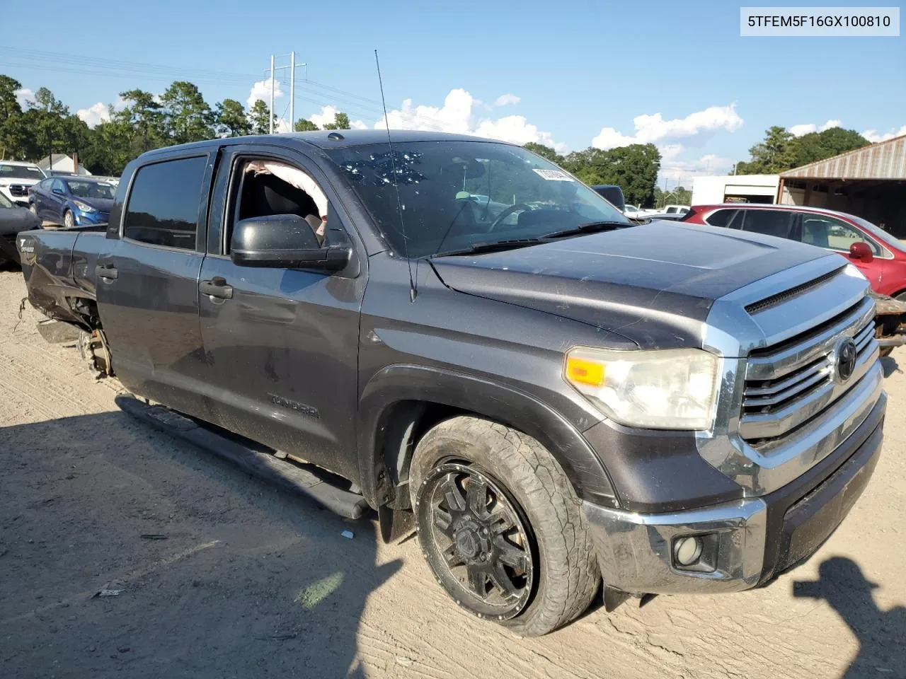 2016 Toyota Tundra Crewmax Sr5 VIN: 5TFEM5F16GX100810 Lot: 72078944