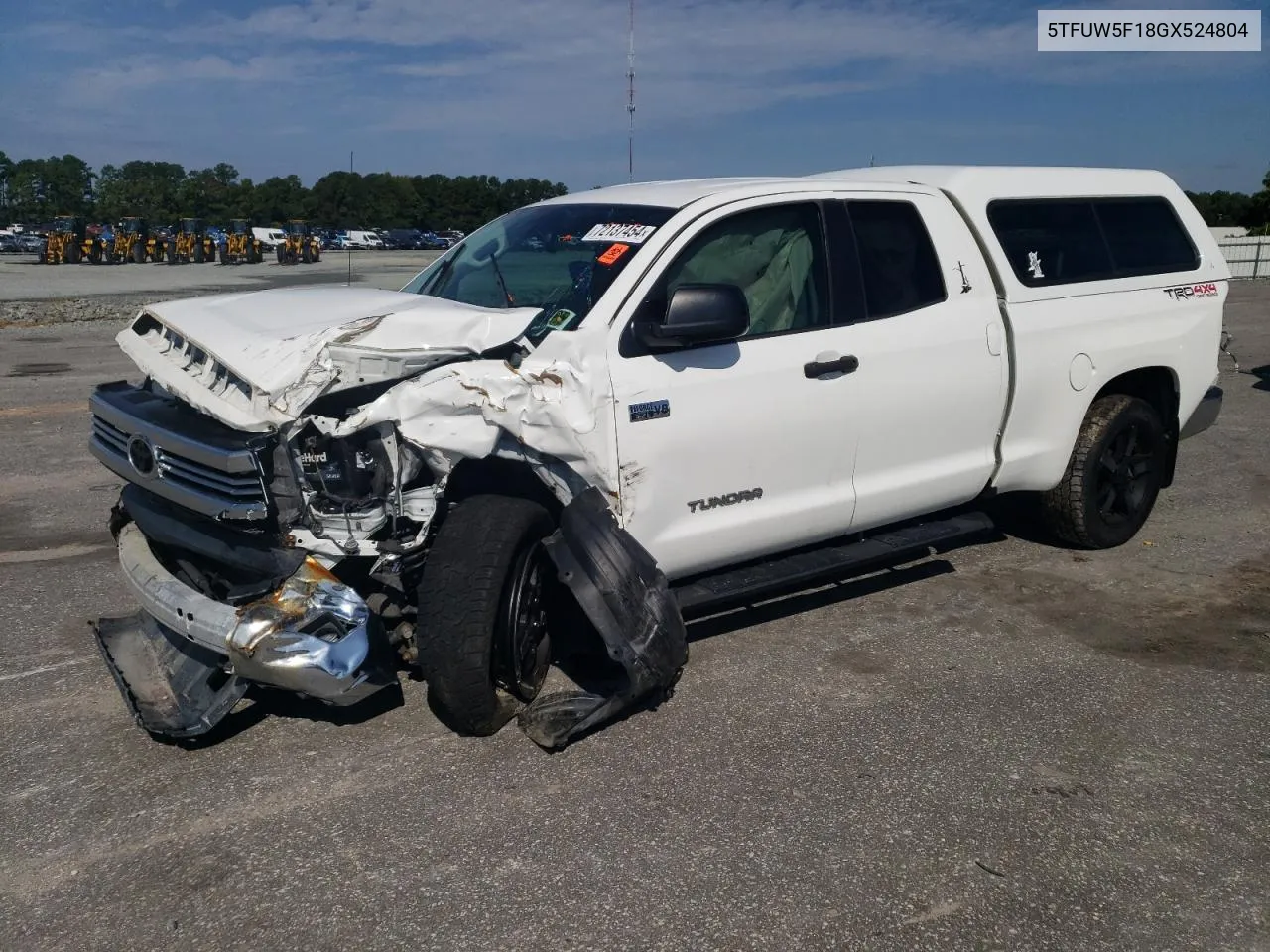 5TFUW5F18GX524804 2016 Toyota Tundra Double Cab Sr