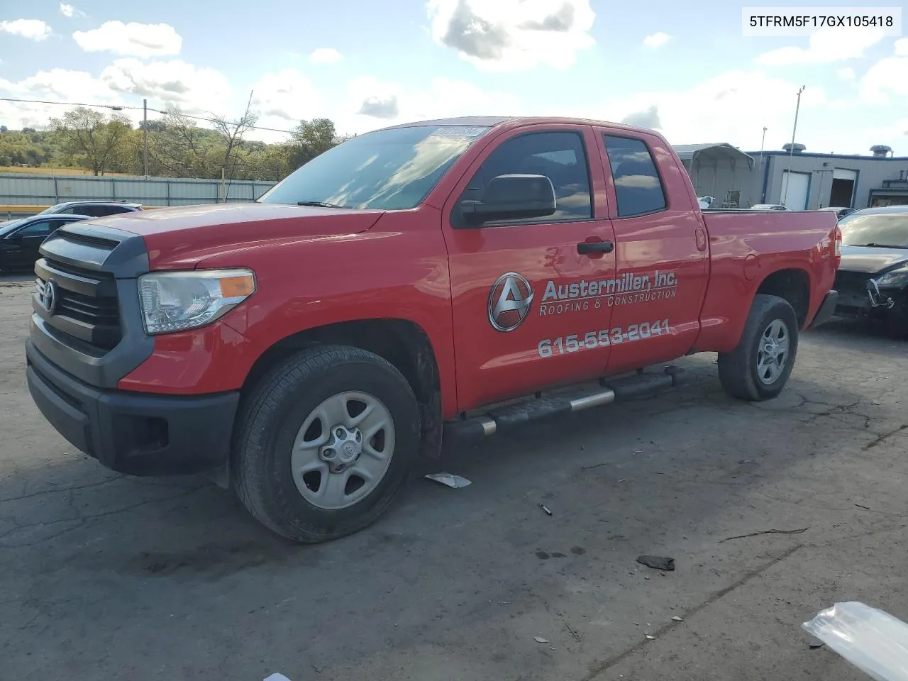 2016 Toyota Tundra Double Cab Sr VIN: 5TFRM5F17GX105418 Lot: 72218634