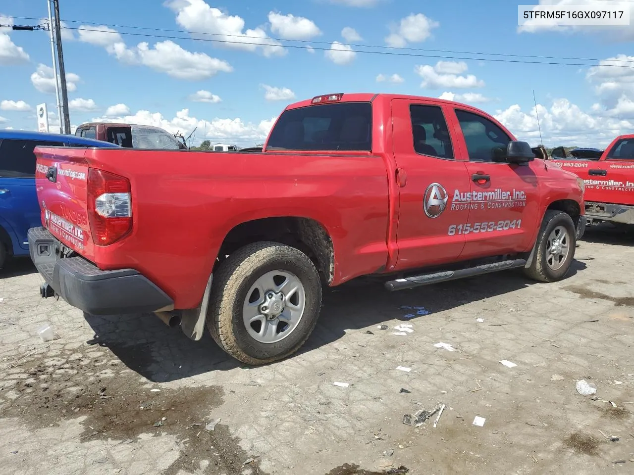 5TFRM5F16GX097117 2016 Toyota Tundra Double Cab Sr